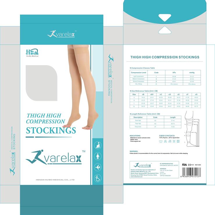 23-32mmHg Graduated Compression Stockings Medical Support Socks for Varicose  Veins, Edema - Huibo Medical